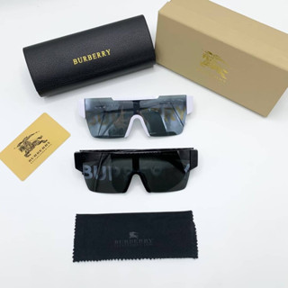 BURBERRY EYEWEAR LOGO MIRROR LENSE SHEILD 38MM SUNGLASSES แว่นตากันแดดแบรนด์เบอเบอรี่