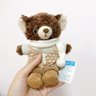 🛒 ตุ๊กตาหมีสีน้ำตาลเข้มชุดหน้าหนาว COBE COBE BEAR ลิขสิทธิ์แท้🇯🇵