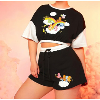 ลิขสิทธิ์แท้ ครบรอบ40ปี 💖 เสื้อชุดเซ็ตลาย care bears แคร์แบร์  ชุดsetพลัสไซส์ plus size ชุดสาวอวบ