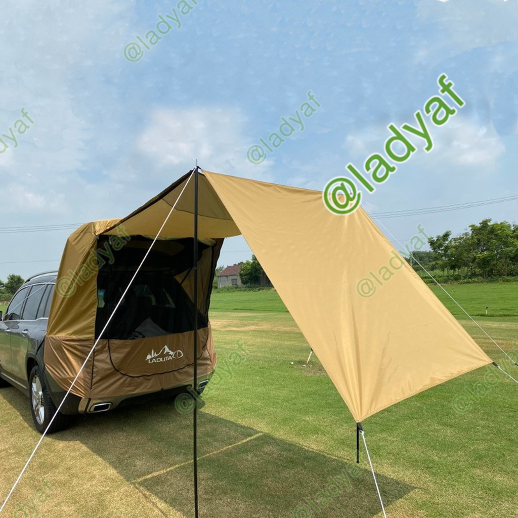 เต็นท์ท้ายรถยนต์ แค้มป์ปิ้ง คลุมรถ SUV Camping Tent ( รถห้าประตู )