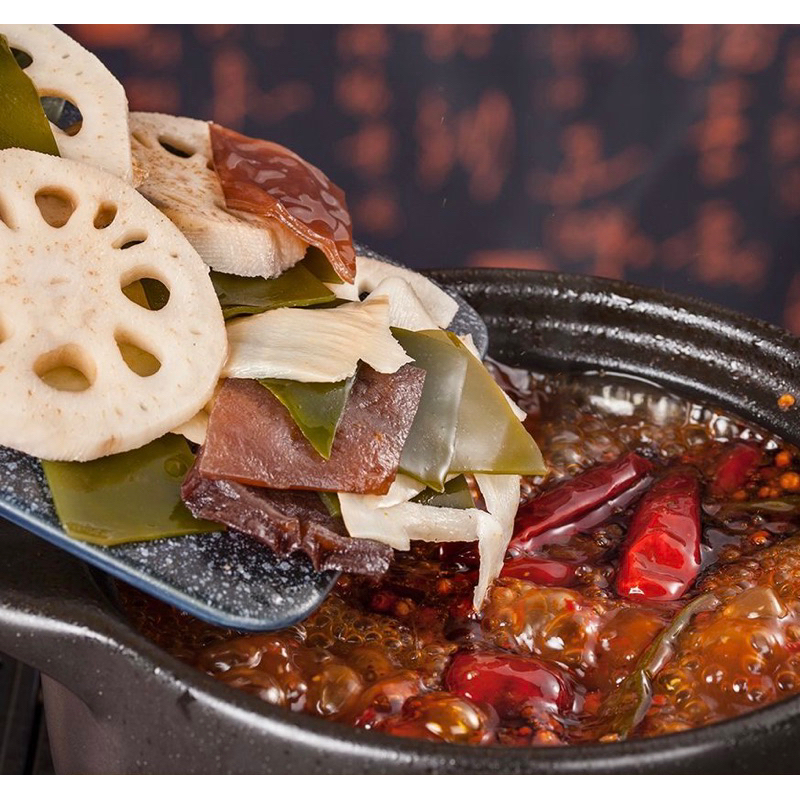 🥬ผักสดพร้อมต้ม สำหรับหม้อไฟ สะดวกพกพา 5ชนิด สูญญากาศ 150g 火锅蔬菜包 - รูปที่ 2