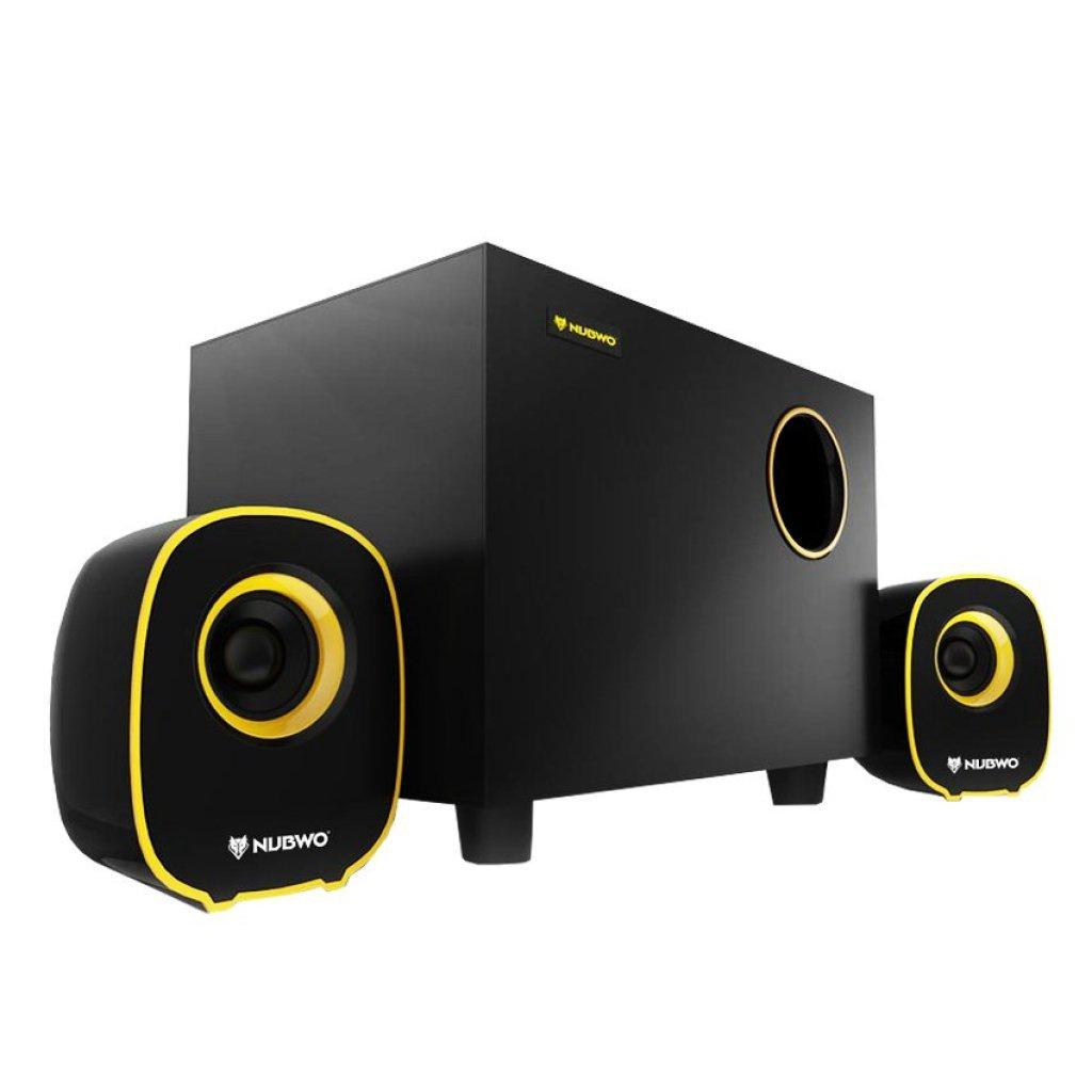 NUBWO USB Speaker 2.1 Mean Machine NS-030 ลำโพง (Yellow)UBWO USB Speaker 2.1 Mean Machine NS-030 ลำโ