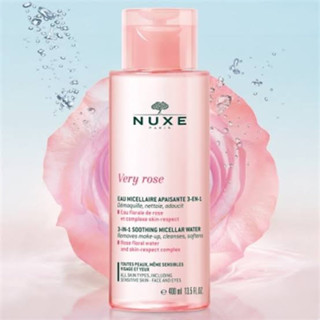 Nuxe Very Rose 3 in 1 Soothing Micellar Water 400 ml Micellar Cleansing Water / น้ำยาล้างเครื่องสำอาง น้ำดอกกุหลาบ