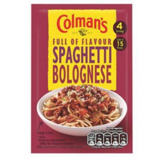 Colmans Spaghetti Bolognese Sauce Mix 44g โคลแมนส์ ซอสผงสปาเก็ตตี้โบลองเนส