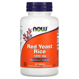 NOW Foods Red Yeast Rice 1200 mg 60 Tablets