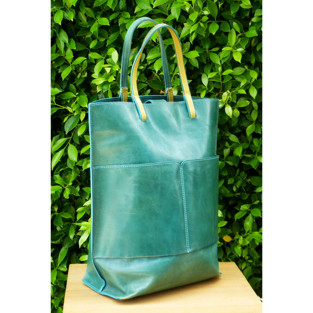 กระเป๋าหนังแท้ Renoma Paris leather tote bag