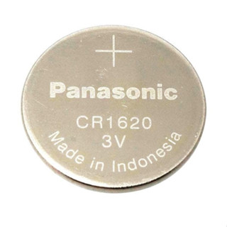 ถ่าน Panasonic CR1620 Lithium 3V แท้100% (ถ่านกระดุมใช้งานดีเยี่ยม) จำหน่ายยกแผง ( 1แผง มี 5 เม็ด)