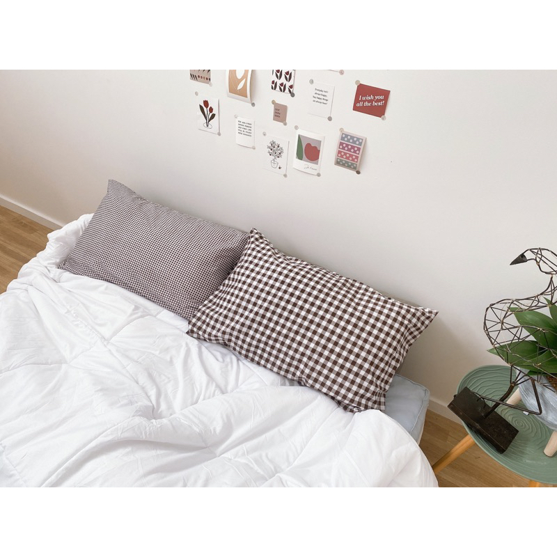 ปลอกหมอน | ปลอกหมอนข้าง Pillow Land ขนาดมาตรฐาน สามารถใช้ได้กับหมอน โตโต้ ซาตินได้ งานตัดเย็บไทย