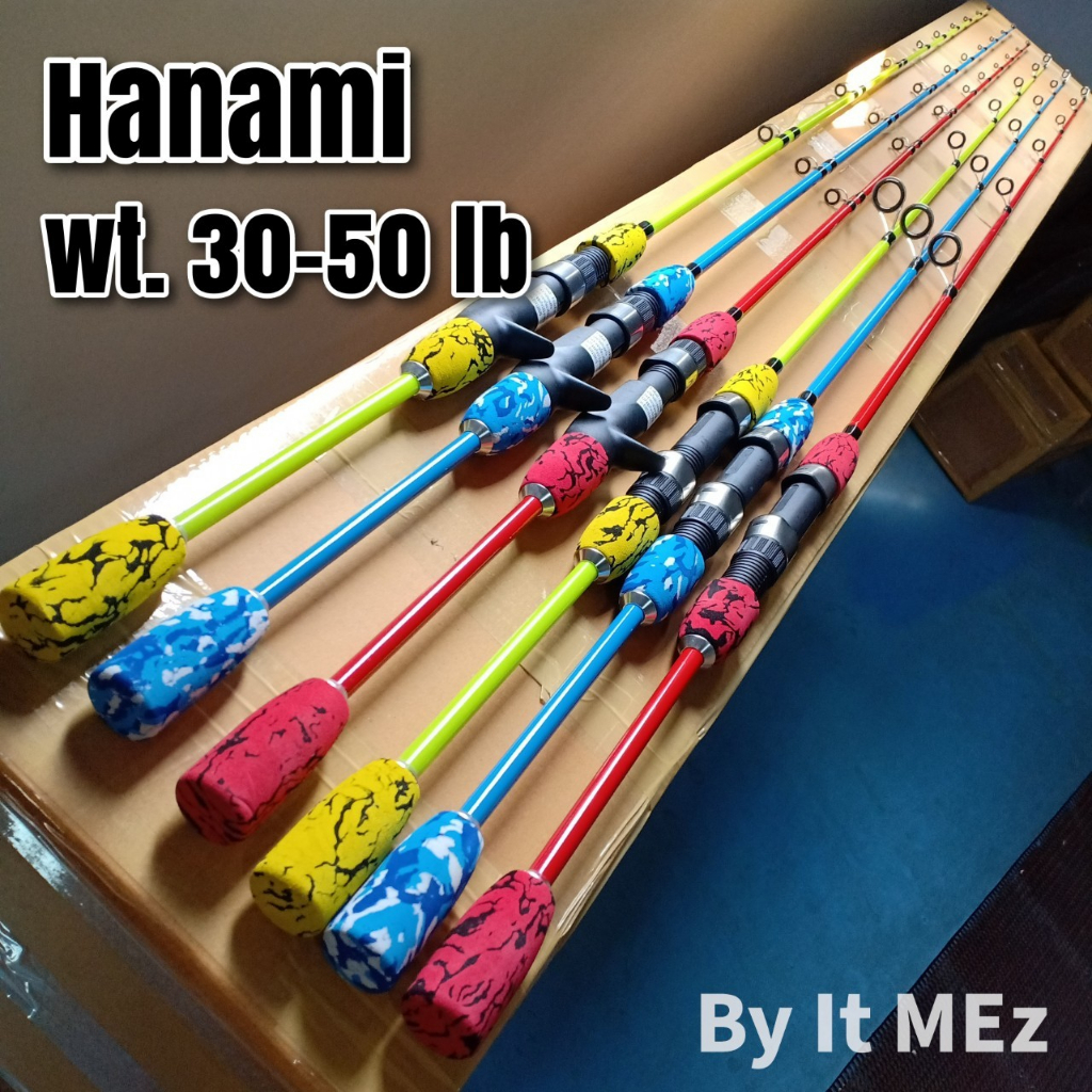 ของแท้ ราคาถูก คันเบ็ดตกปลา คันตัน คันฮานามิ Hanami 1 ท่อน Line wt.30-50 lb เหมาะสำหรับ jiging ตกหน้าดิน ตีเหยื่อปลอม