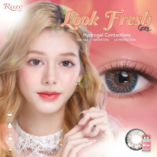 Look fresh gray คอนแทคเลนส์ (Rozelens ค่าอมน้ำ 55%)