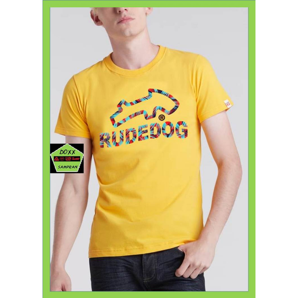 Rudedog เสื้อคอกลม ชาย หญิง สีเหลือง รุ่น Nutsu
