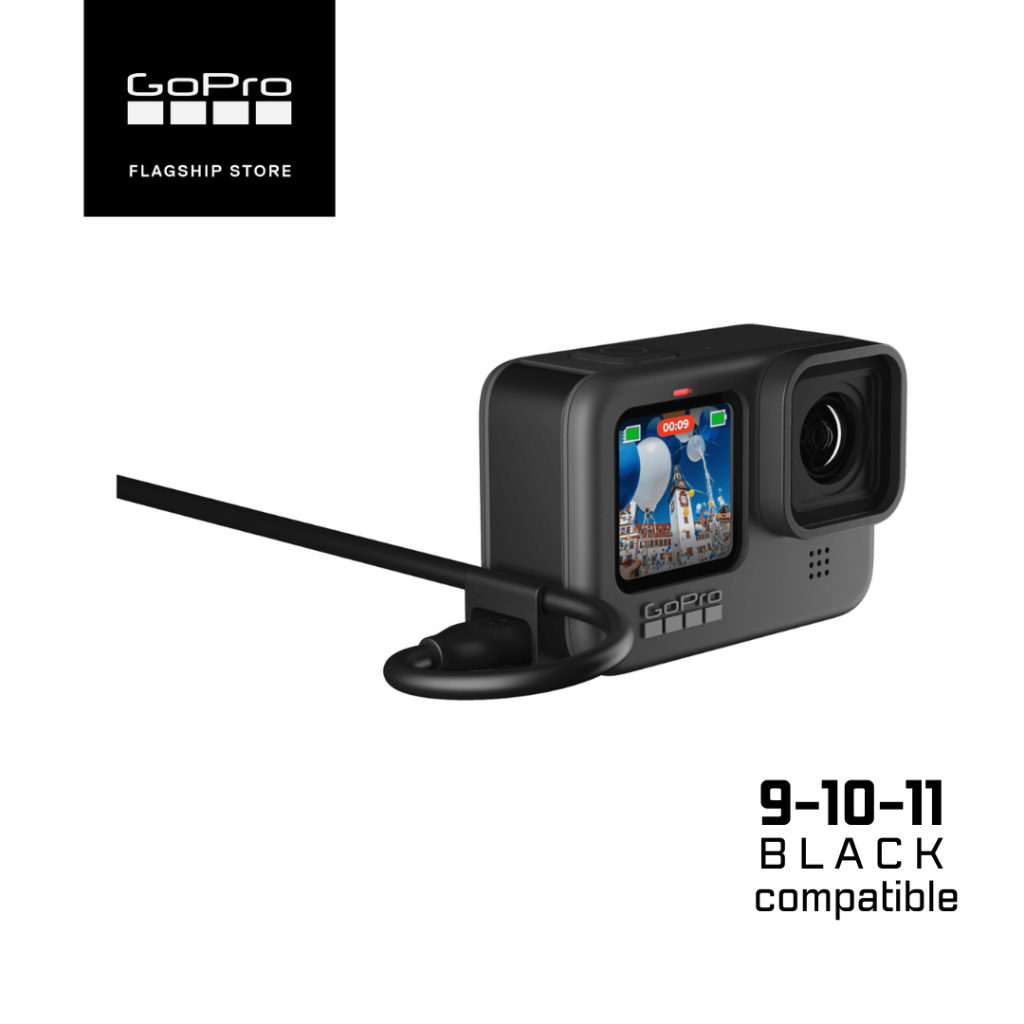 GoPro Protection /USB Pass-Through Door ฝาปิดช่องแบตเตอรี่ขณะชาร์จใช้ได้กับรุ่นHERO9-10-11-12 สามารถชาร์จได้ขณะใช้งาน
