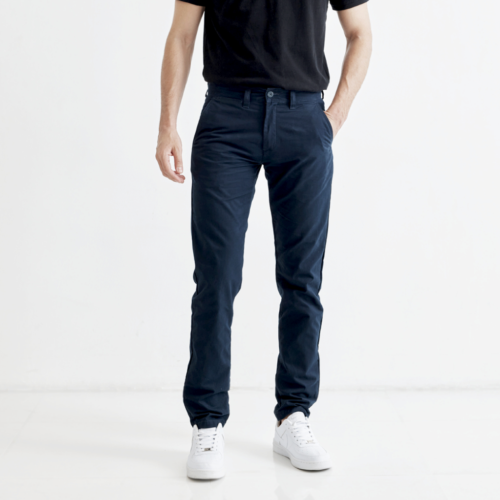 Khaki Bros. - Chinos Slim Fit - กางเกงชิโน่ขายาว - ทรง Slim Fit - KMXXB802