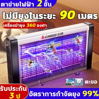 ZHIGAO เครื่องด้กยุงไฟฟ้า เครื่องดักยุง2023 ที่ดักยุง Pest Killer กำจัดยุงและแมลง สไตล์LED 2023 เครื่องช็อตยุง ที่ดักยุง