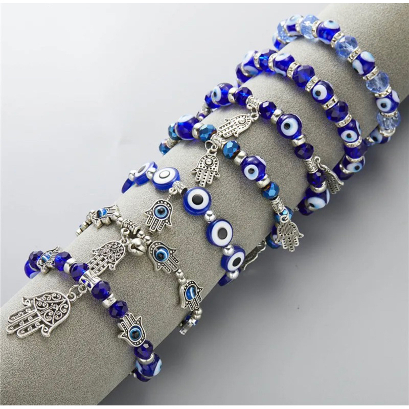 กำไรข้อมือ evil eye 🧿 จากตุรกี ข้อมือ 16-17 cm