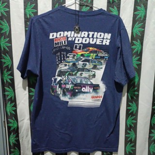 เสื้อยืดมือสอง Usa Hendrick Motorsports ลายหลังสวยๆ ลายรถ แนวNascar Size L อก22/ยาว29.5