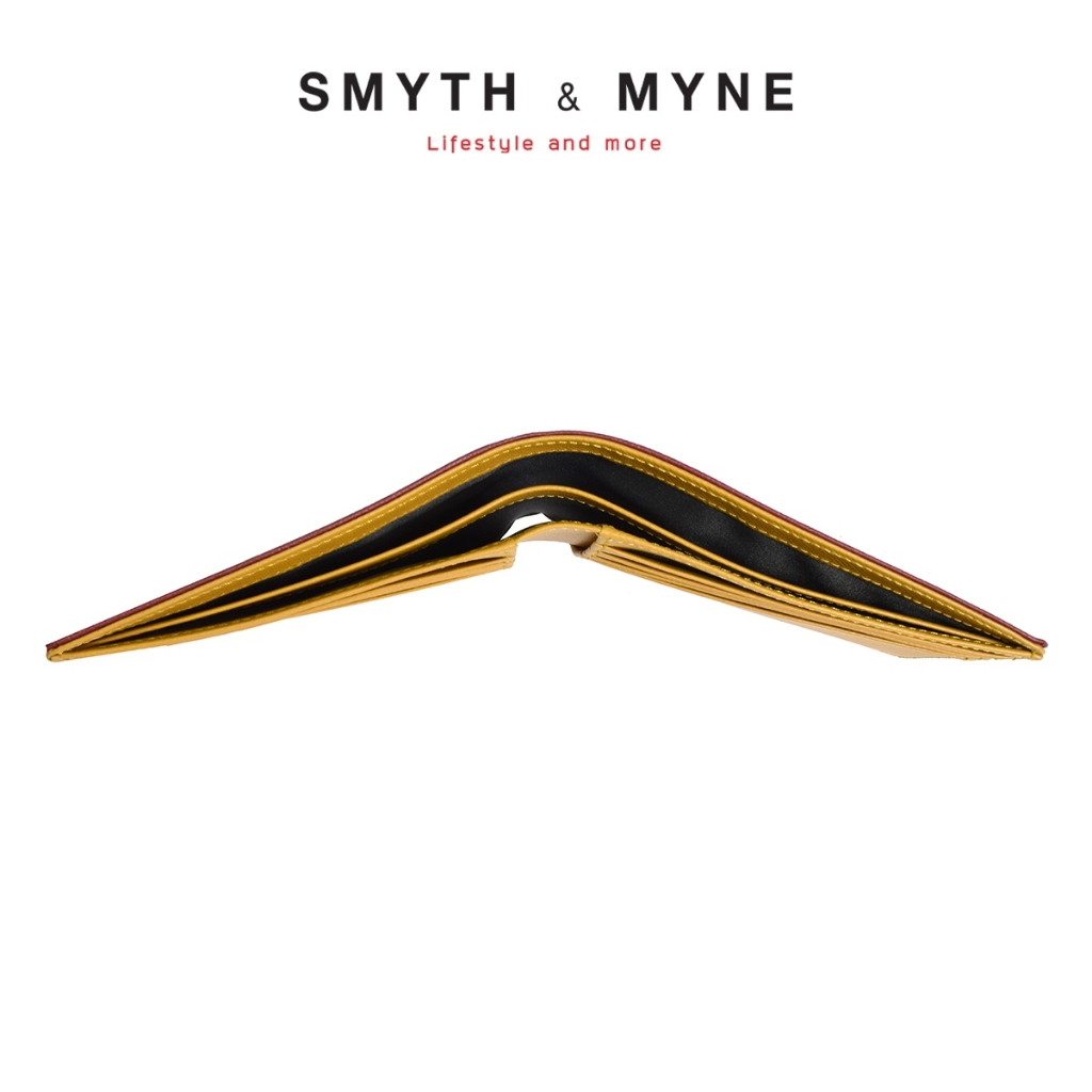 SMYTH & MYNE กระเป๋าสตางค์สีมงคล หนังแท้ 8 การ์ด รุ่น SUMRICH (สัมฤทธิ์)
