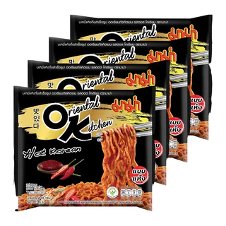 (แพ็ค4ซอง) มาม่า OK ออเรียนทัลคิตเชน 80 กรัม ไข่เค็ม ฮอตโคเรียน สไปซี่ กุ้งผัดซอส คาร์โบนาร่า ชิลลี่