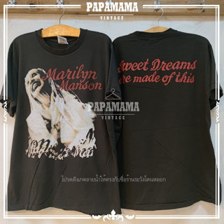 [ MARILYN MANSON ] Sweet Dreams are made of this เสื้อร๊อค เสื้อวง เสื้อวินเทจ papamama vintage shirt