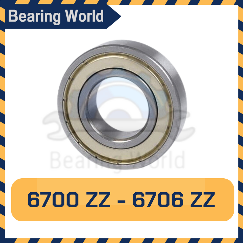 6700 ZZ 6701 ZZ 6702 ZZ 6703 ZZ 6704 ZZ 6705 ZZ 6706 ZZ ตลับลูกปืน ฝาเหล็ก ตลับลูกปืนเม็ดกลมร่องลึก