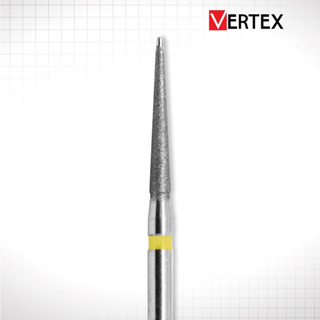 (VERTEX 1กล่อง5ตัว) Diamond Bur หัวกรอไดมอนด์ หัวกรอกากเพชร ทรง Tapered round-ended – 857 Standard