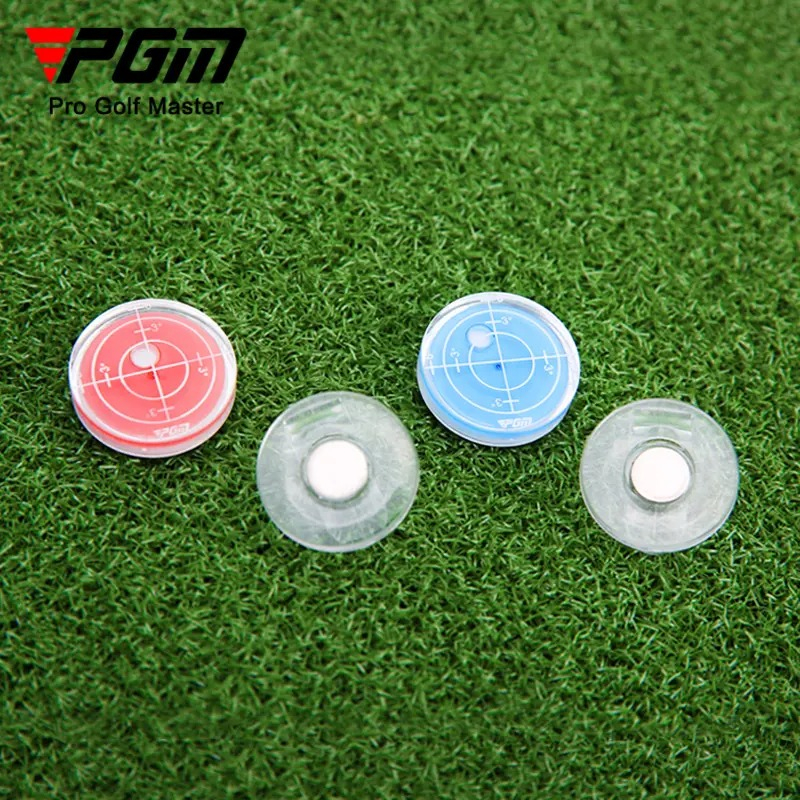 คลิปมาร์กเกอร์แม่เหล็ก PGM สีแดงและสีน้ำเงิน (MK011) สําหรับมาร์กลูกกอล์ฟ Magnetic Golf Clip Ball Marker