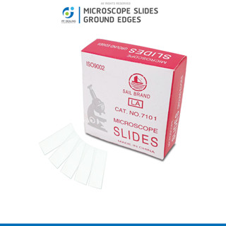 MiCroscope Slides Ground Edges 72 pcs Clear Glass Ground Edges 25.4 x 76.22 1mm-1.2mm Thick สไลด์ใส