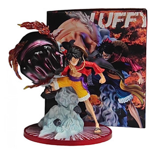 ลูฟี่ One Piece Gear 3 Big Fist Monkey D Luffy PVC Action Diorama Figure 25 cm