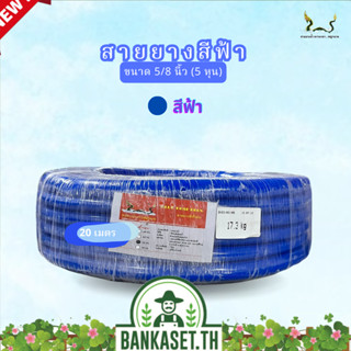 สายยางน้ำ ตราพญานาคสีฟ้า 5/8 (5หุน) ขนาด 20 เมตร