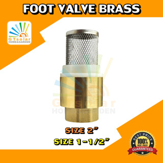 (ราคาโปรโมชั่น) ฟุตวาล์ว วาล์วกันย้อน ทองเหลือง ขนาด 2" 1-1/2" Foot Valve Brass