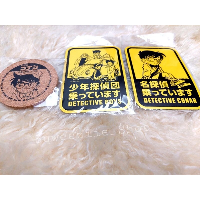 《🇯🇵 แท้ 》Detective Conan Shop แผ่นรองแก้วลายโคนัน แผ่น Magnet ติดตู้เย็น ลิขสิทธิ์แท้จากญี่ปุ่น