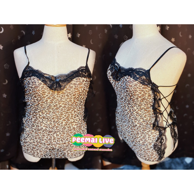 ชุดนอนสาวอวบมาใหม่XXL ผูกข้างผ้าซาตินลื่นๆไม่บาดผิว - รูปที่ 6