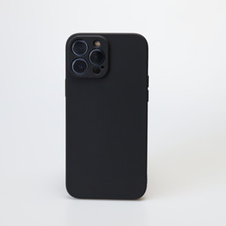 Case i14promax-7+สีดำด้าน คลุมรอบเครื่อง TPUแบบบาง