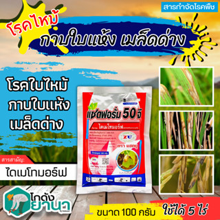 🌾 แซดฟอรั่ม50จี (ไดเมโทมอร์ฟ) ขนาด 100กรัม ป้องกันเชื้อรา ราน้ำค้าง แอนแทรคโนส ไฟท๊อปเทอร่า