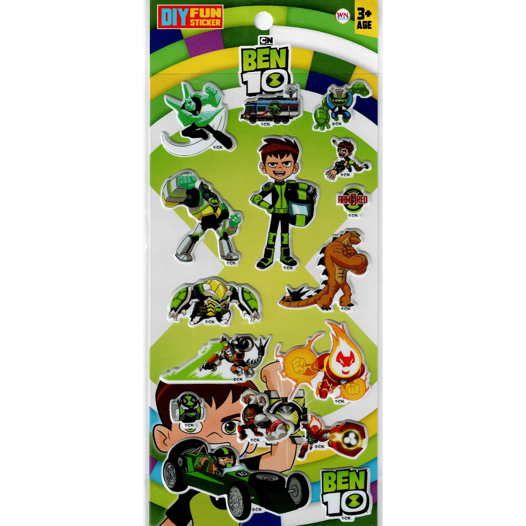 BEN 10 มินิสติ๊กเกอร์โฟม ราคา ถูกที่สุด ดีลบีเคเค