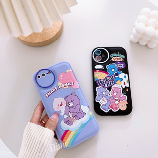 เคสหมีแคร์แบเคสนิ่มมาใหม่กันกล้อง for iPhone 7G 7Plus 8Plus iPhone11 VIVO Y15S Y16 Y12 Y15 Y17 Y20 Y12S Y21 Y33T Y22 Y35