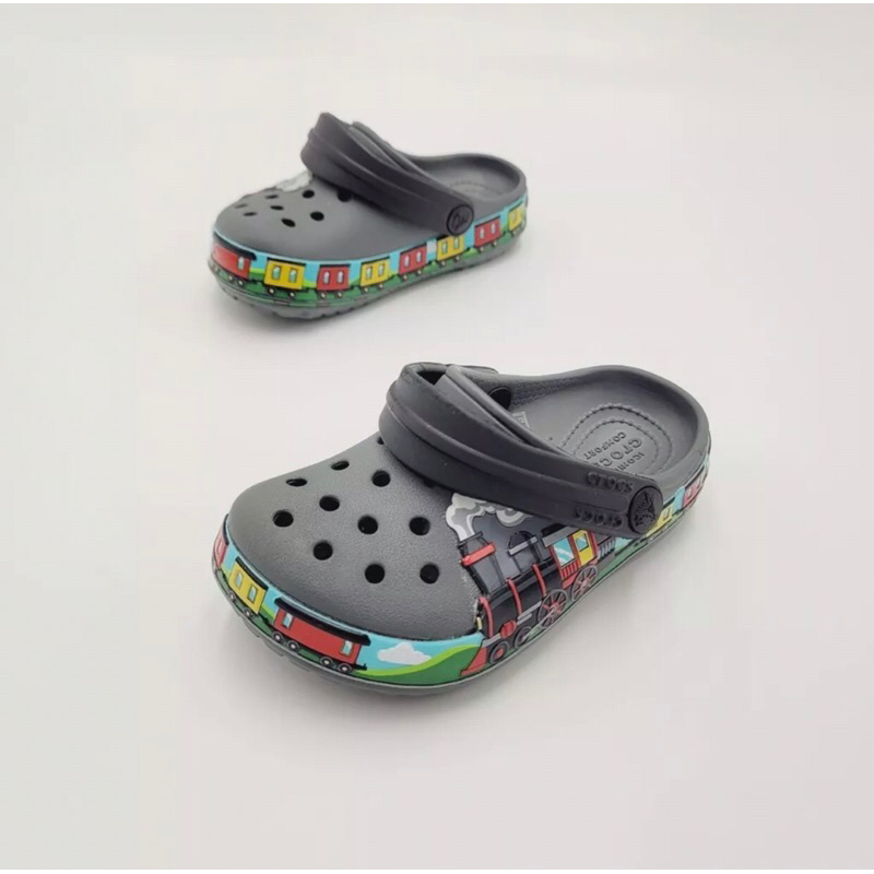 รองเท้าลำลองแฟชั่น เด็ก สไตล์ Crocs Kids (รถไฟ)