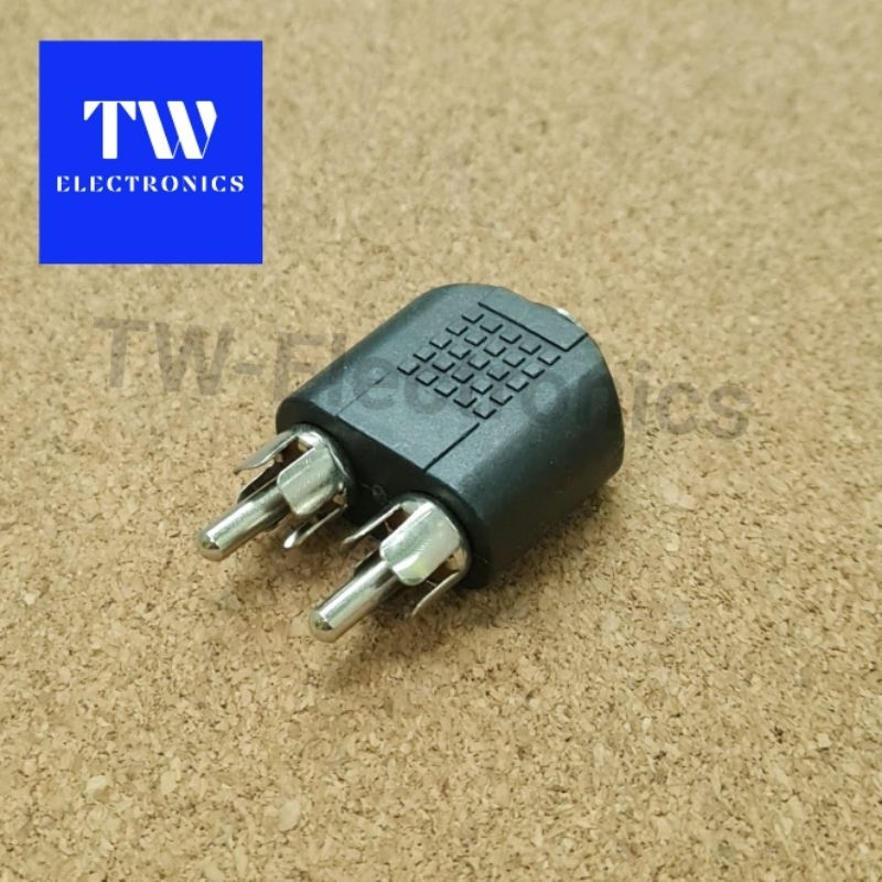 ตัวแยก3.5 Stereo to RCA×2,หัวแปลง3.5Stereo(ตัวเมีย)ท้ายRCA(ตัวผู้)2ทาง,Adaptor3.5toDual RCA - รูปที่ 2
