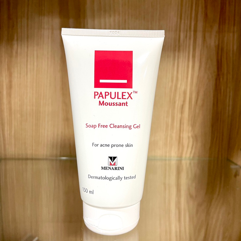 Papulex moussant soap free cleansing gel 150ml[exp8/2025]เจลล้างหน้า