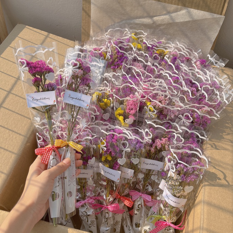 🌷ดอกไม้ปัจฉิม ดอกสเเตติสแห้ง พร้อมส่ง #ดอกไม้เเห้ง #ปัจฉิม