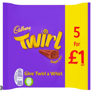 Cadbury - Twirl chocolates 5 bars 107.5g