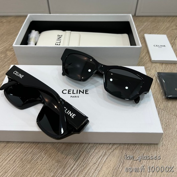 แว่น CELINE กันแดด รุ่น Monochroms 01 รหัสCL40197U ของแท้รับประกัน1ปี แถมกระเป๋าหนังสีขาว - รูปที่ 2