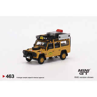 MINI GT 1/64 No.463 Land Rover Defender 110 1989 Camel Trophy Amazon Team France RHD MGT00463-R