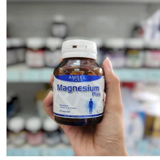 Amsel Magnesium Plus แอมเซล แมกนีเซียม พลัส (30 แคปซูล)