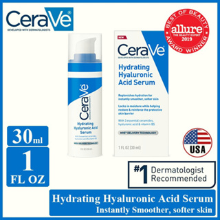 🌷แท้ / พร้อมส่ง🌷เซราวี  Cerave Hydrating Hyaluronic Acid Serum 30ml เซรั่มเนื้อสัมผัสเจลครีม บางเบา ไม่เหนอะหนะ