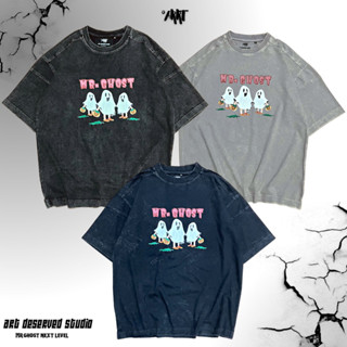 [ARRT]-เสื้อยืด Oversize ผ้าฟอกลาย III Mr.Ghost รุ่น Next Level