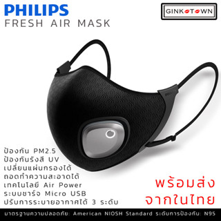 Philips Fresh Air Mask (หน้ากากไฟฟ้า) รุ่น ACM066 หน้ากากอนามัย โดย GINKOTOWN