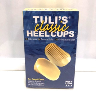 Tuli’s classic heel cups แผ่นรองส้นเท้า เพิ่มความยืดหยุ่น ลดปวดส้นเท้า บรรเทาและป้องกันรองช้ำ แผ่นนิ่ม ใส่สบาย