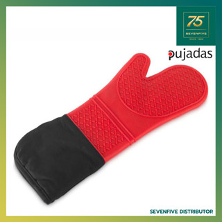 PUJADAS  ถุงมือกันความร้อน ซิลิโคน พร้อมปลอกผ้าฝ้าย (L42xW19CM.) PUJ1-P947.700