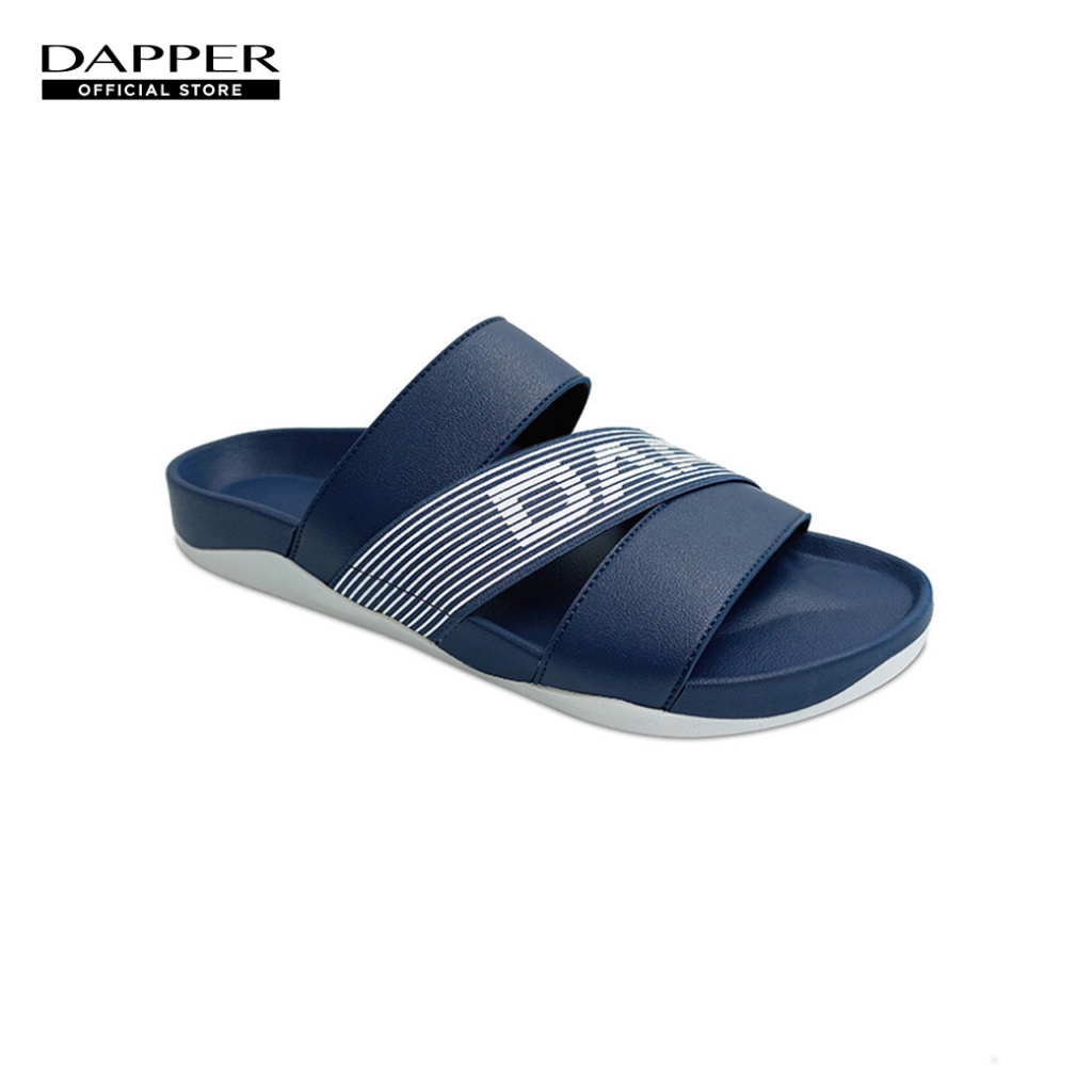 DAPPER รองเท้าแตะ Dapper CROSSFLEX Stripe Sandals สีน้ำเงิน ...